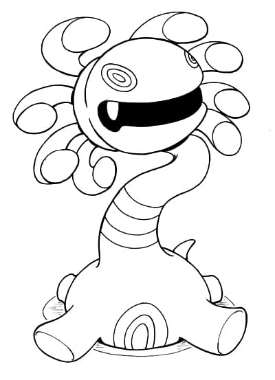 Cradily Pokemon 2 Coloring Page - Free Printable Coloring Pages for Kids