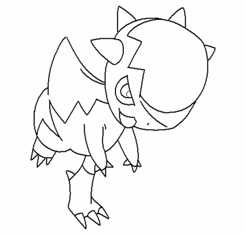 crawdaunt coloring page template pokemon