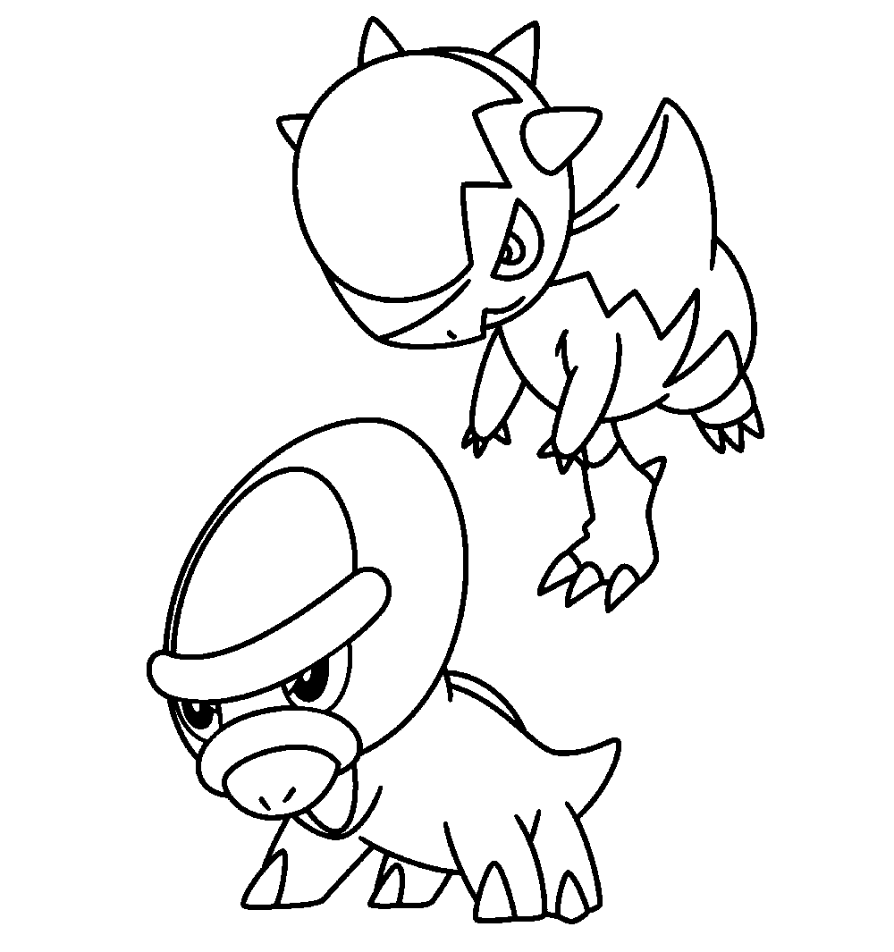 cranidos coloring page high quality pokemon