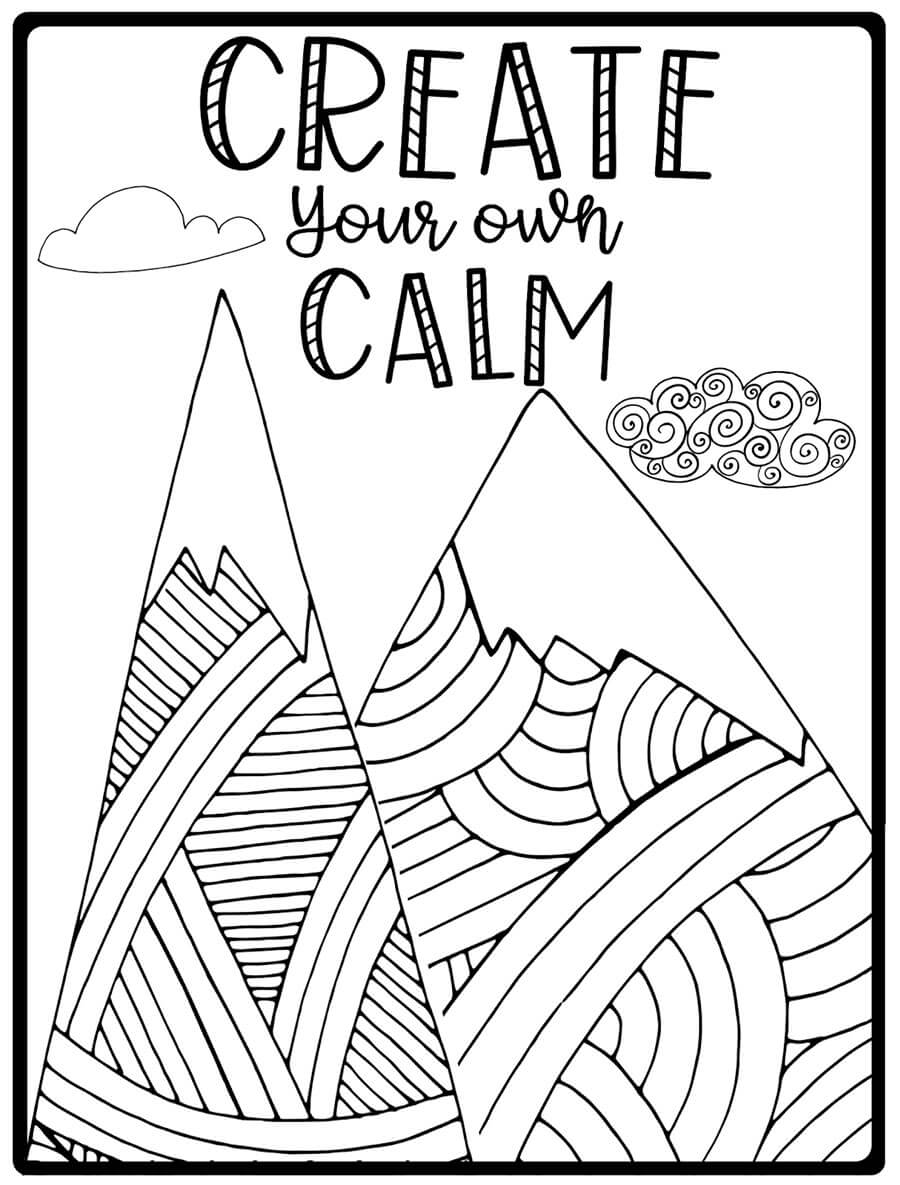 Mindfulness Coloring Pages   Free Printable Coloring Pages for Kids