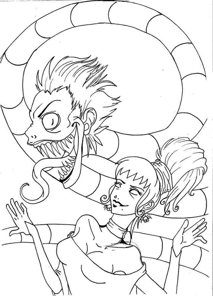 Beetlejuice Coloring Pages Free Printable Coloring Pages for Kids