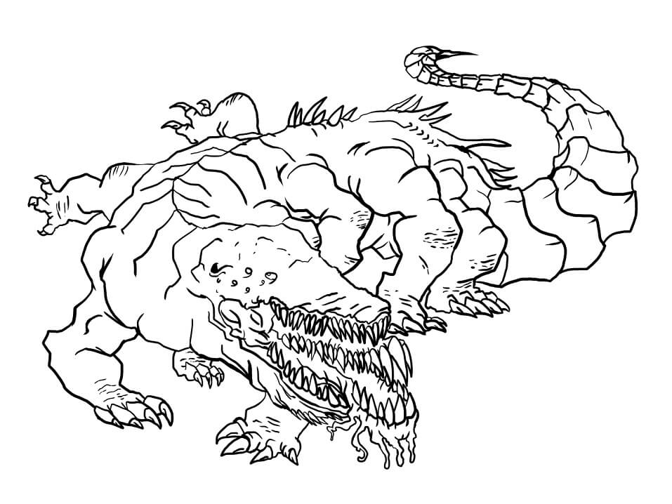 SCP 682 Coloring Pages.