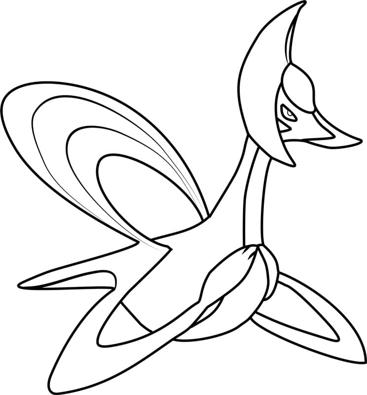 Cresselia Pokemon Färbung Seite - Kostenlose druckbare Malvorlagen für ...