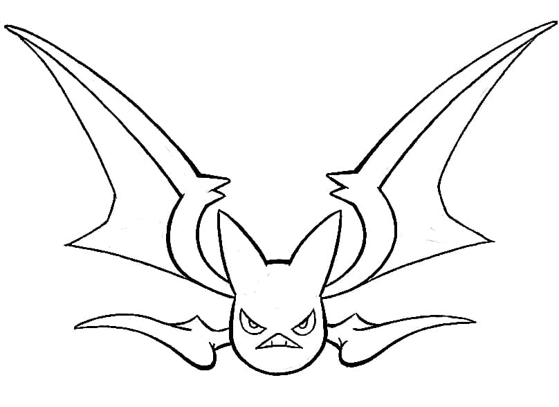 crobat coloring page pdf pokemon