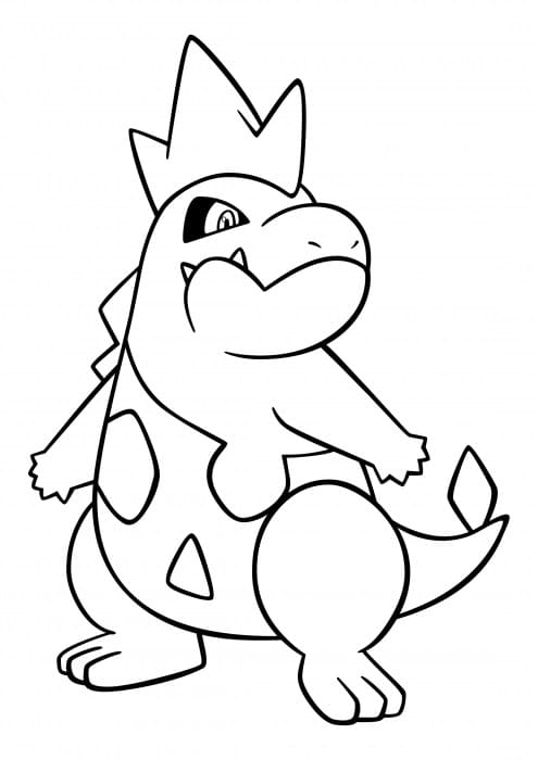 Pokemon Croconaw Coloring Pages