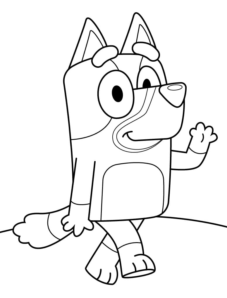 450 Bluey Coloring Pages Dad  HD