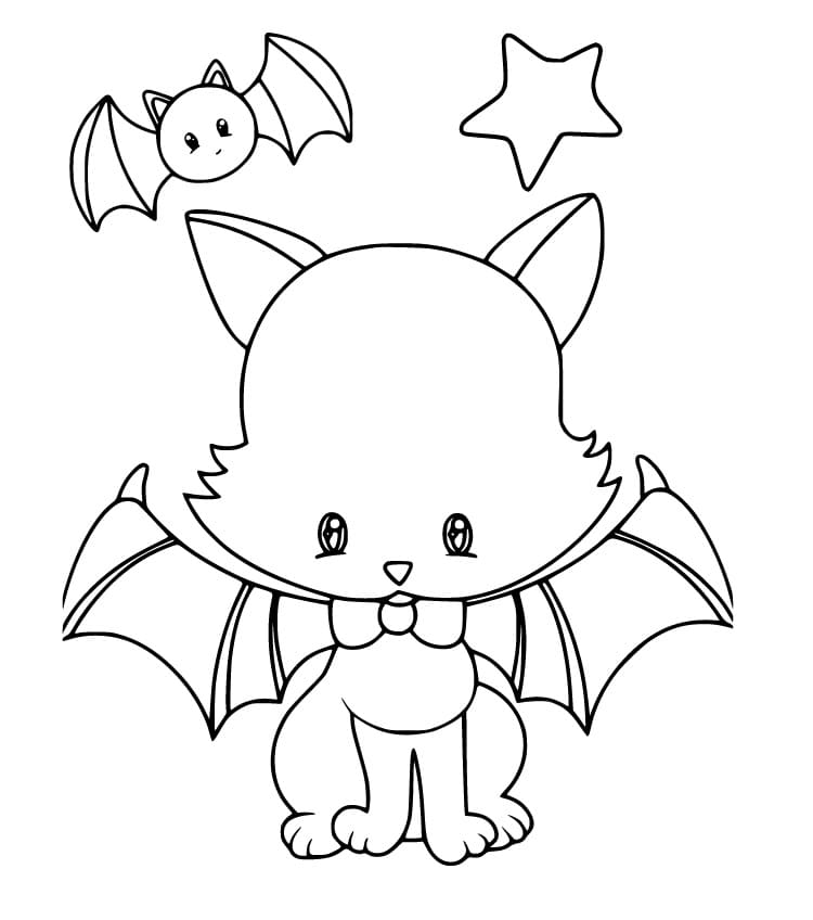 Cute Cat Bat