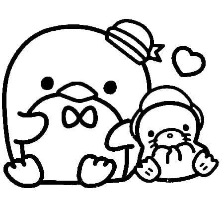 Tuxedo Sam from Sanrio Coloring Page - Free Printable Coloring Pages ...