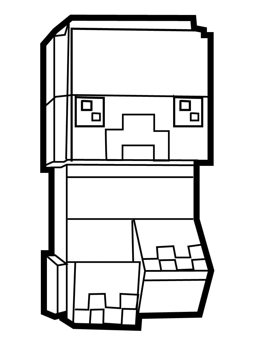 Wither Minecraft Coloring Page