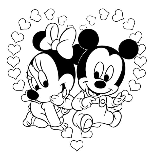 Disney Valentine Printable Coloring Page - Free Printable Coloring