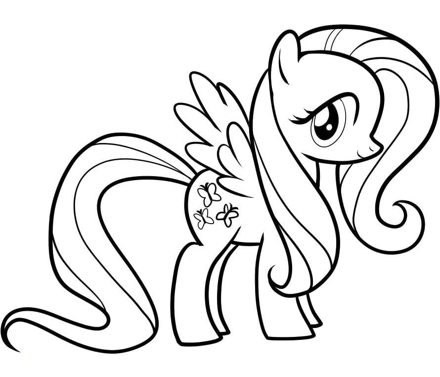 Fluttershy Coloring Pages