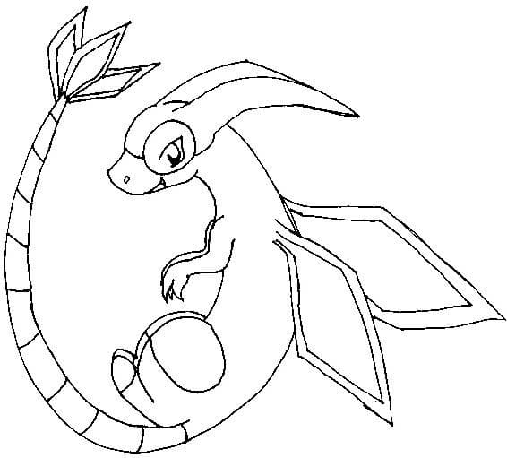 coloring pages of flygon pokemon