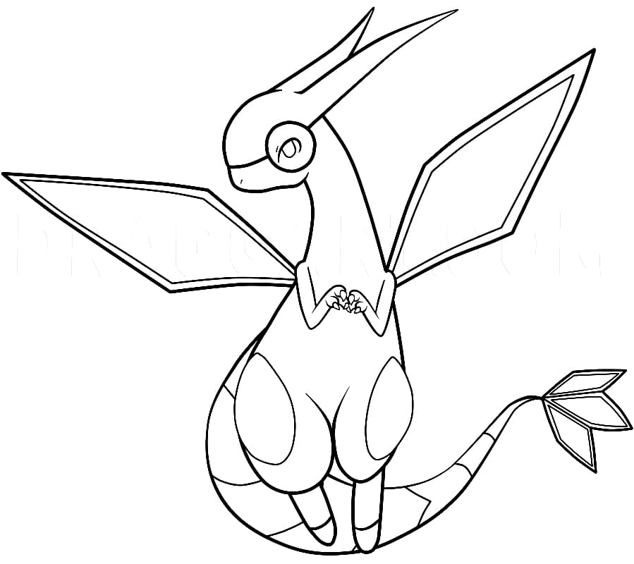 Flygon Coloring Page