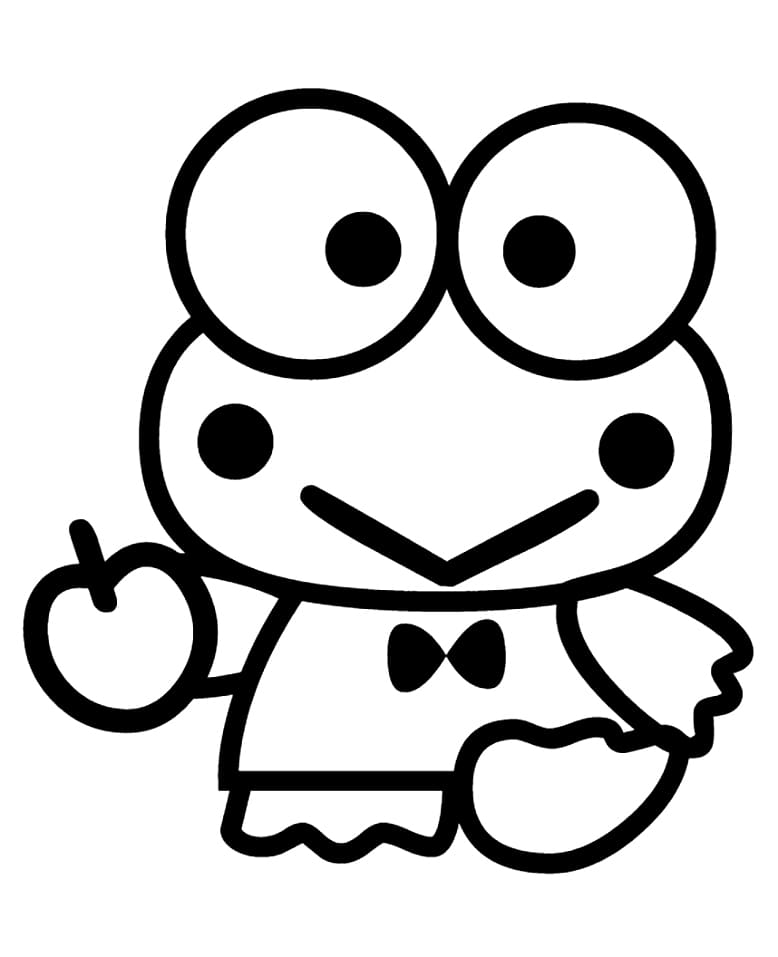 Friendly Keroppi Coloring Page Free Printable Coloring Pages For Kids