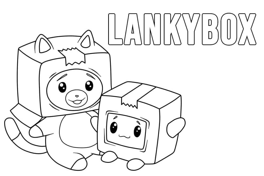 Desenho e Imagem Lankybox Lápis para Colorir e Imprimir Grátis
