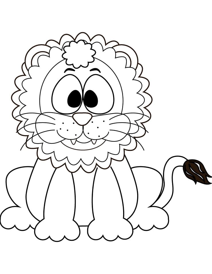 66 Cute Lion Coloring Pages  HD