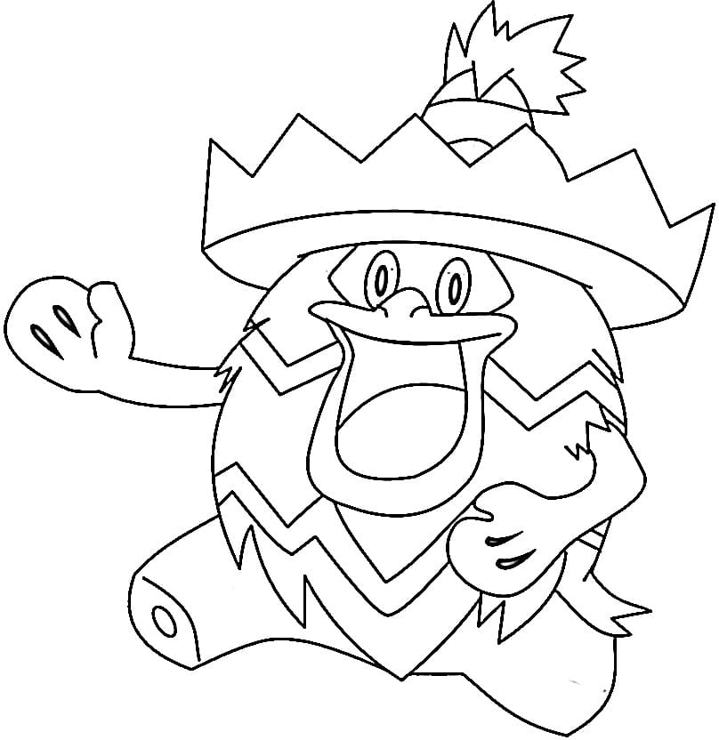 ludicolo coloring page easy pokemon