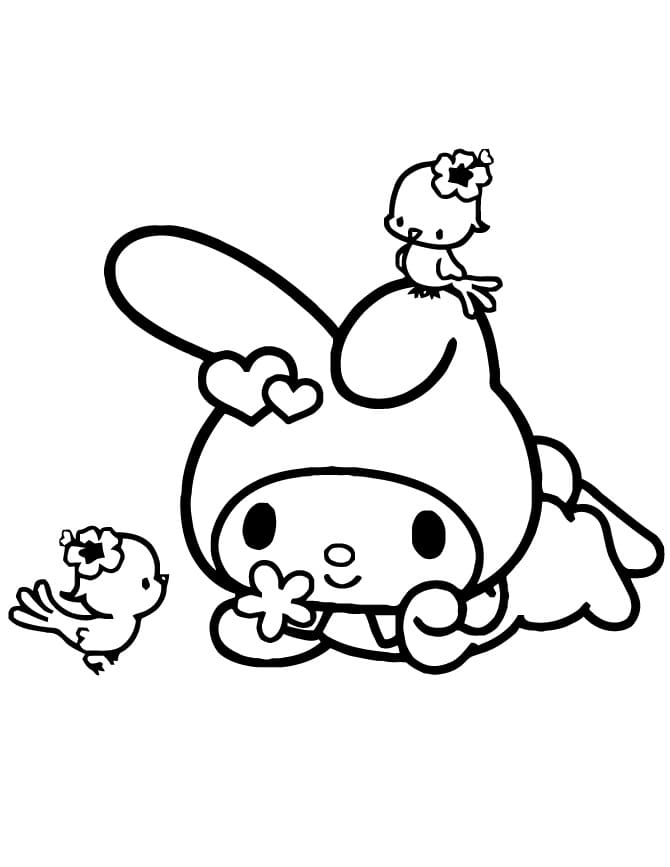 My Melody Coloring Pages - Free Printable Coloring Pages for Kids