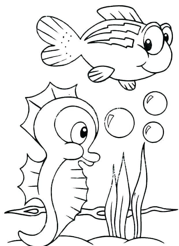 cute ocean scene coloring page free printable coloring pages for kids