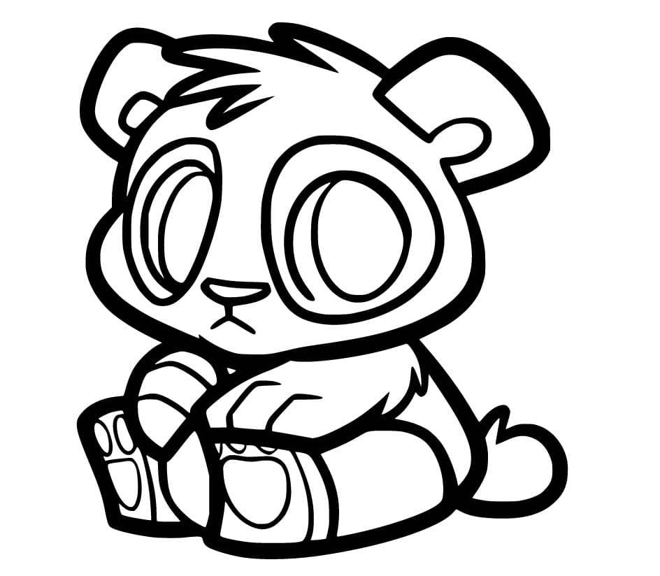 860 Collections Coloring Pages Cute Panda  Latest