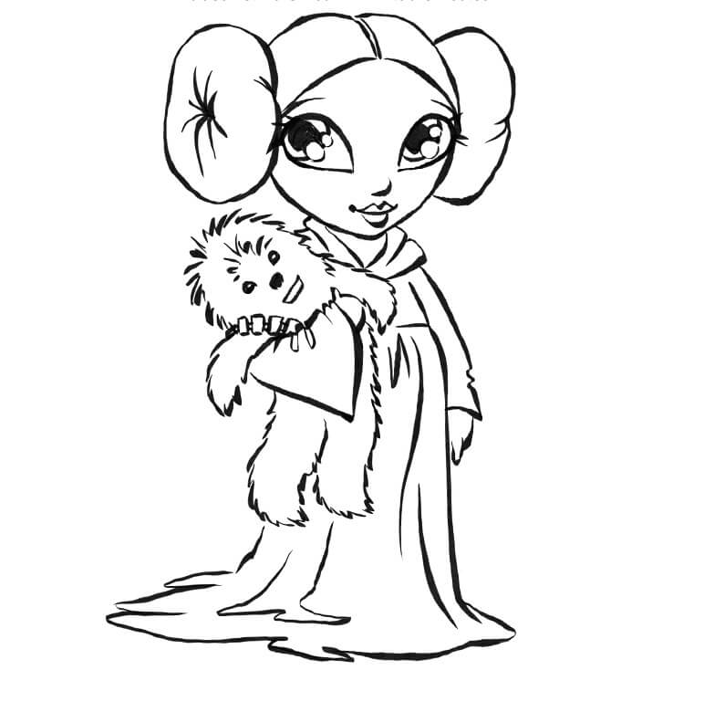 Amazing Princess Leia Coloring Page Free Printable Coloring Pages For