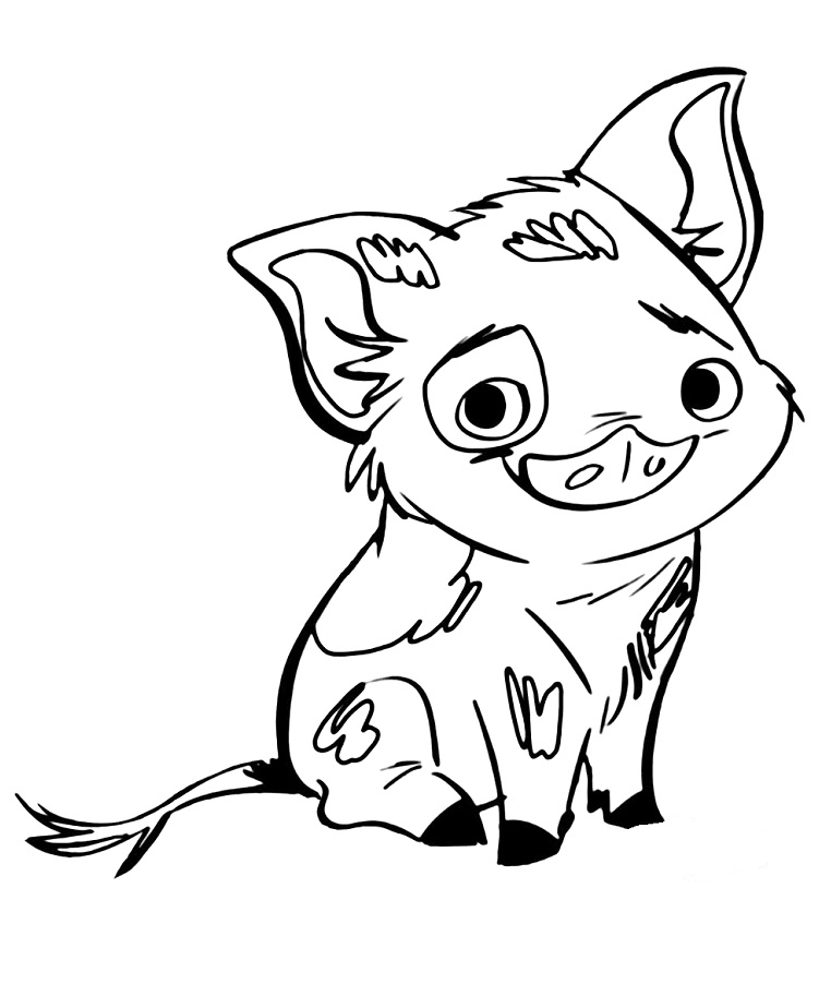 Download Cute Pua Pig Coloring Page - Free Printable Coloring Pages ...