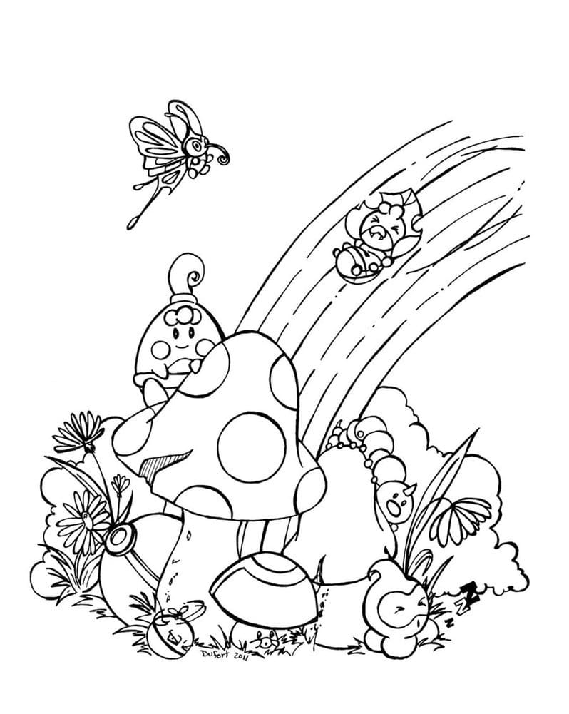 Cute Rainbow Coloring Page   Free Printable Coloring Pages for Kids
