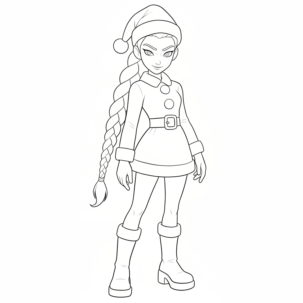 Cute Rumi in Santa Costume