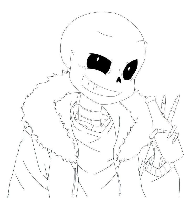 Chibi Sans Coloring Page Free Printable Coloring Pages For Kids ...