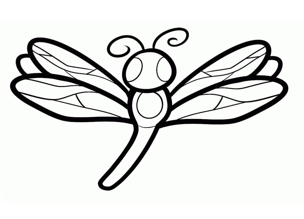 Get Dragonfly Coloring Page Pics