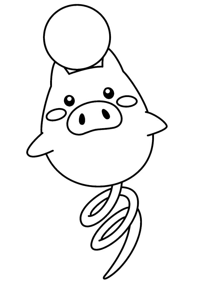 spoink coloring page in pdf pokemon