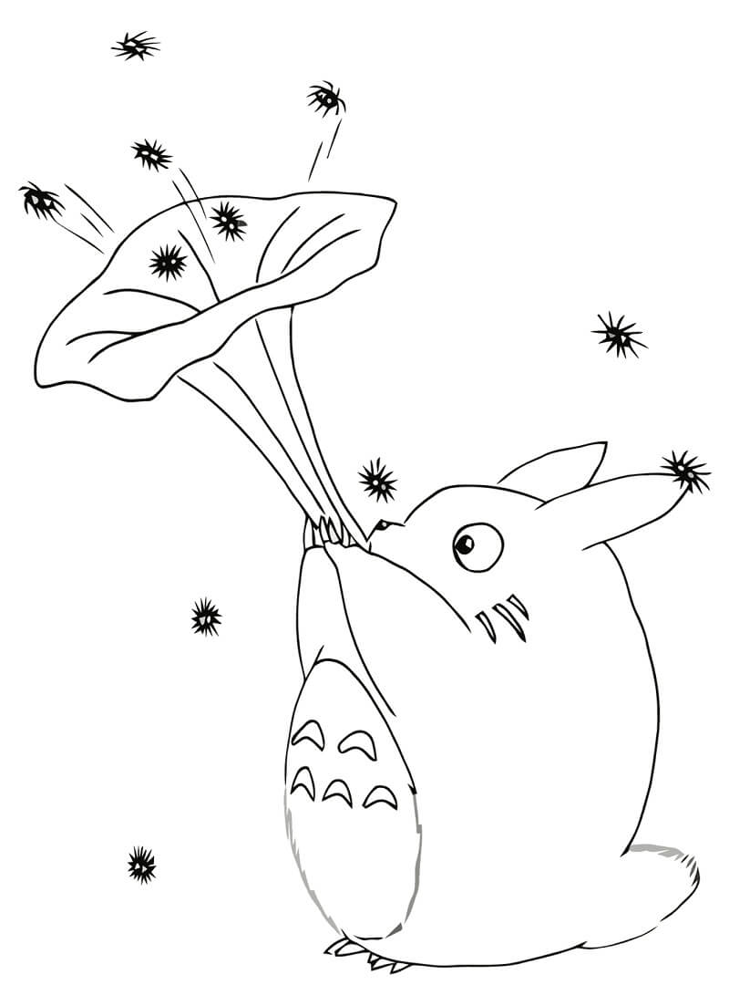 totoro coloring page