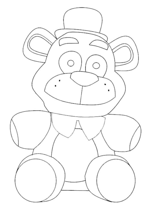 Broken Toy Freddy Coloring Pages Coloring Pages