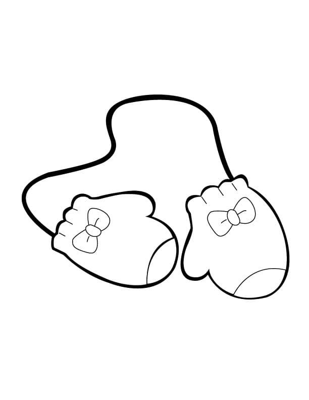 Winter Hat and Mittens Coloring Page - Free Printable Coloring Pages ...