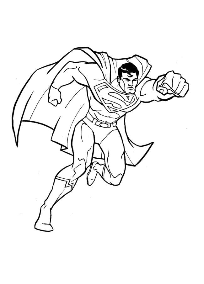 Superman coloring page  Free Printable Coloring Pages