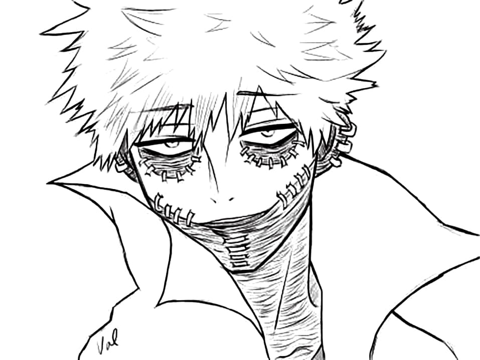 Bnha Dabi Coloring Page Coloring Pages