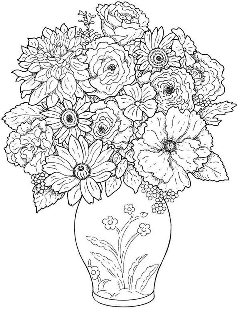 Dahlia Flower Vase