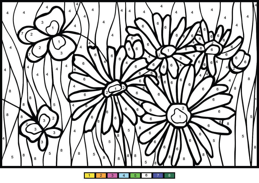 Daisy Color by Number