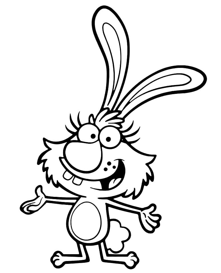 Hal from Nature Cat Coloring Page - Free Printable Coloring Pages for Kids