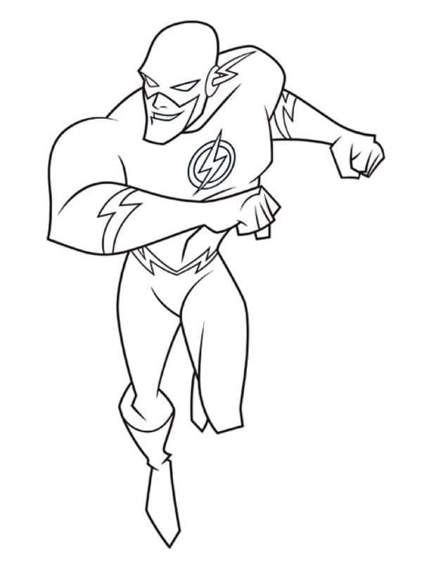Cool Flash Coloring Page - Free Printable Coloring Pages for Kids