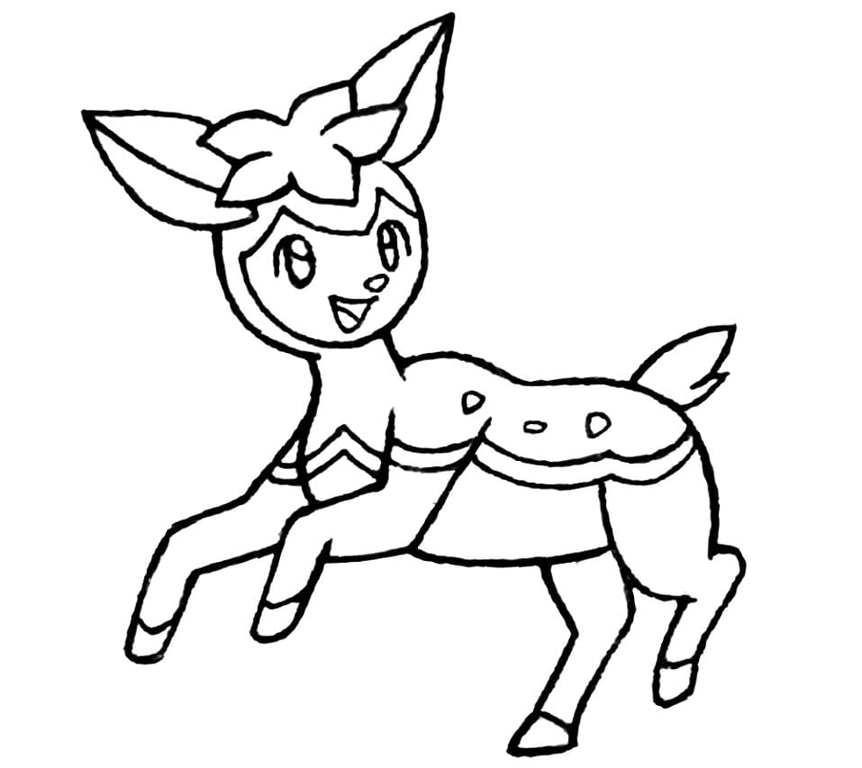 deerling coloring pages for children pokemon