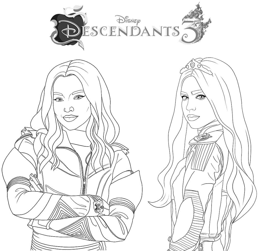 Evie Descendents Coloring Page - Free Printable Coloring ...