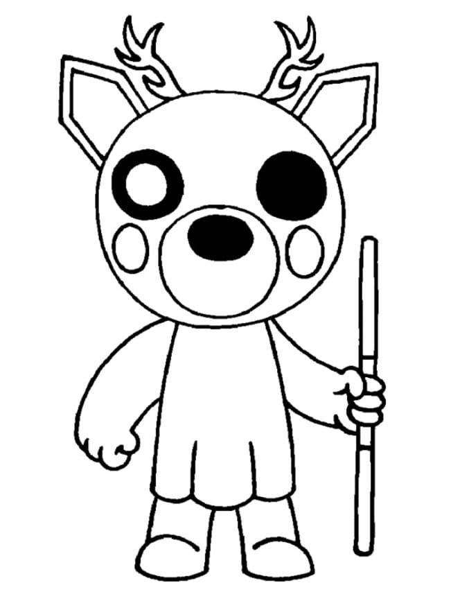 Dessa Piggy Roblox Coloring Page - Free Printable Coloring Pages for Kids