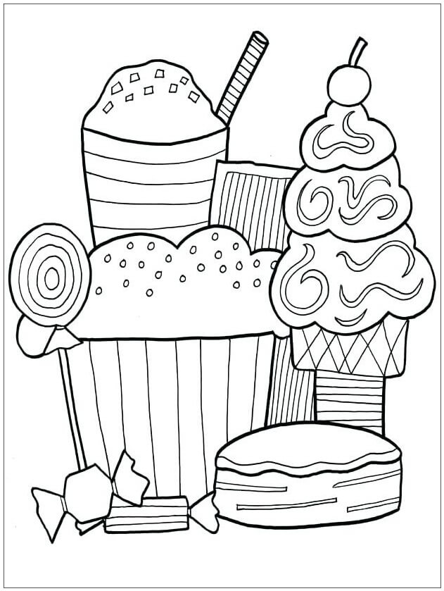 Download Good Dessert Coloring Page Free Printable Coloring Pages For Kids