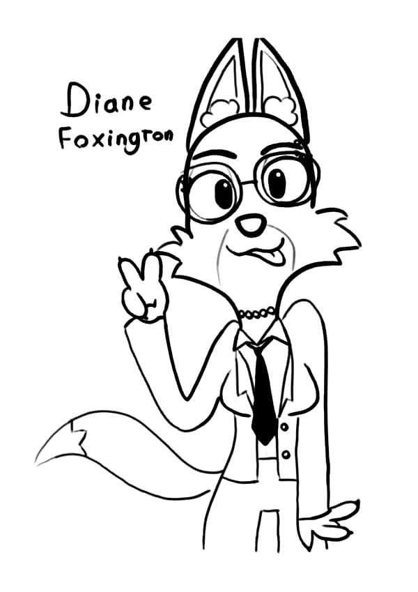 Diane Foxington from The Bad Guys