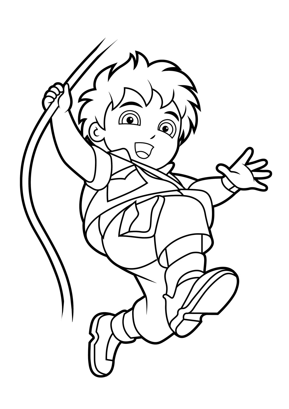 Cute Diego Coloring Page - Free Printable Coloring Pages for Kids