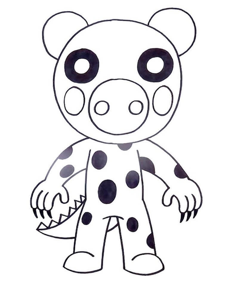 Piggy Roblox 3 Coloring Page - Free Printable Coloring Pages for Kids