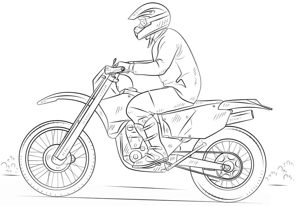 Dirt Bike 1 Coloring Page Free Printable Coloring Pages For Kids