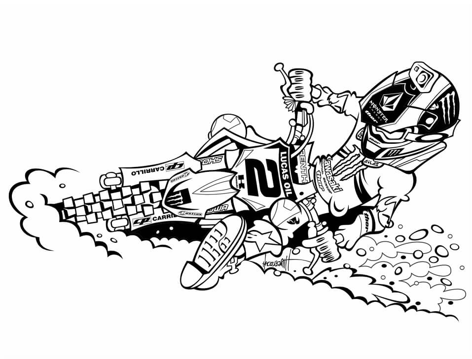 Dirt Bike 2 Coloring Page Free Printable Coloring Pages For Kids