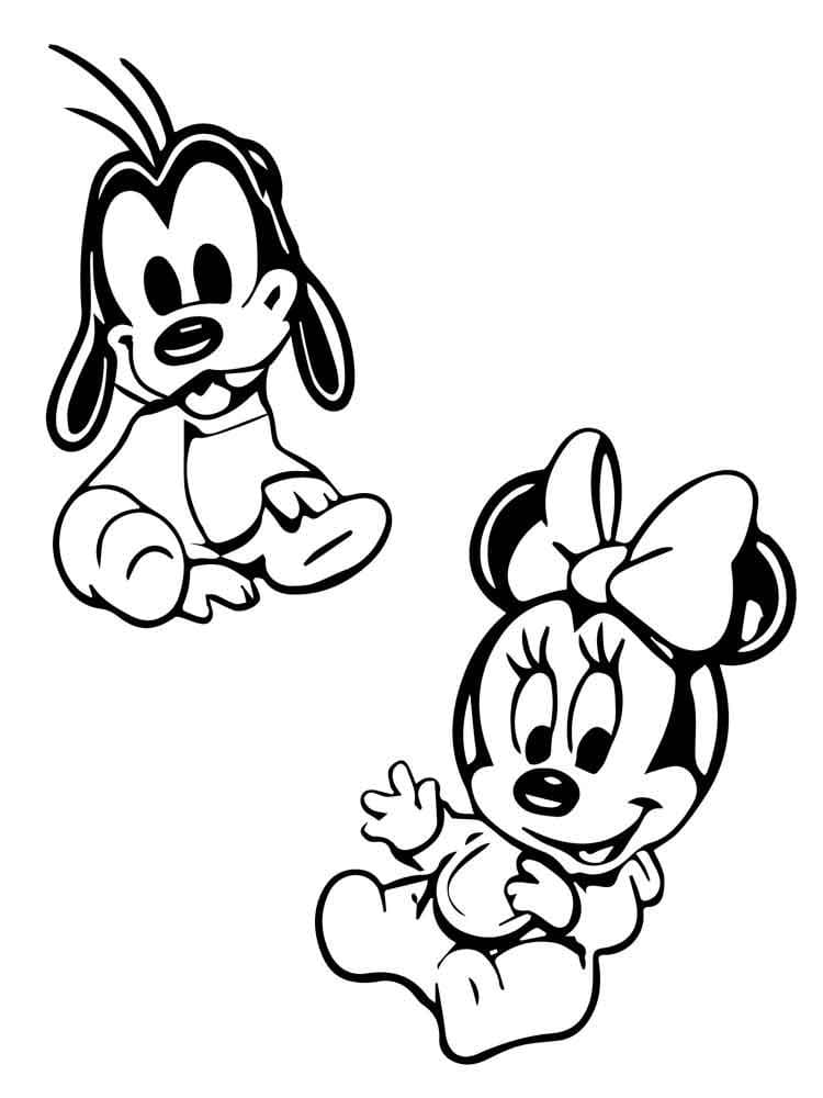 Disney Babies Minnie and Goofy